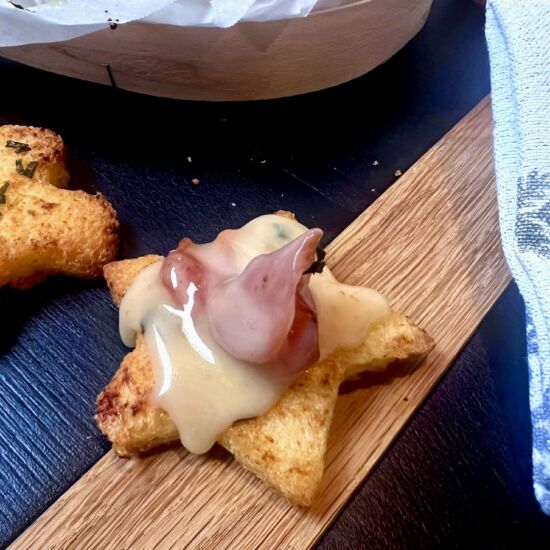 Fig & Prosciutto Baked Brie - Recipe photo by Woman And The Whisk