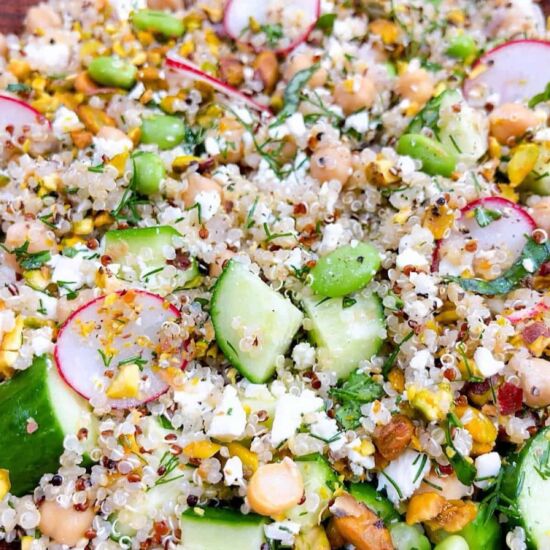 Quinoa Cucumber Salad - Recipe photo by Powell Family Cooking