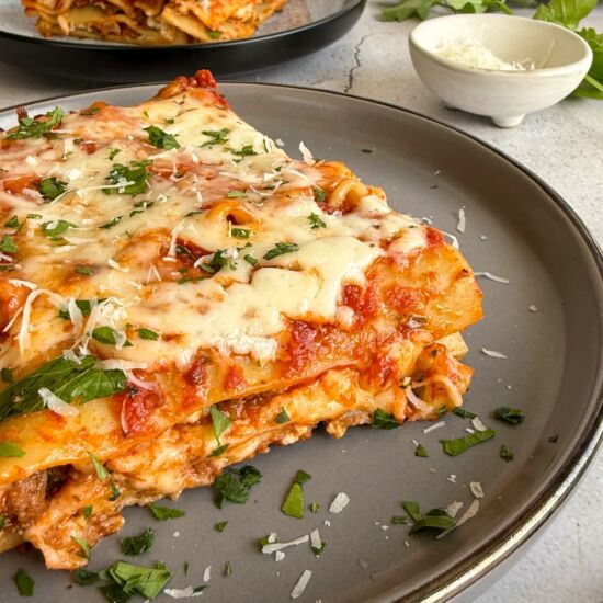 Ricotta & Ground Beef Lasagna - Recipe photo by Hip Hip Gourmet