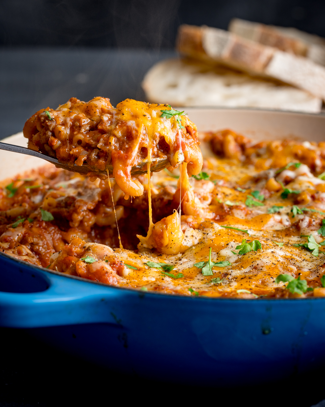 Minced Beef Mac ‘n’ Cheese - Recipe photo by KitchenSanctuary