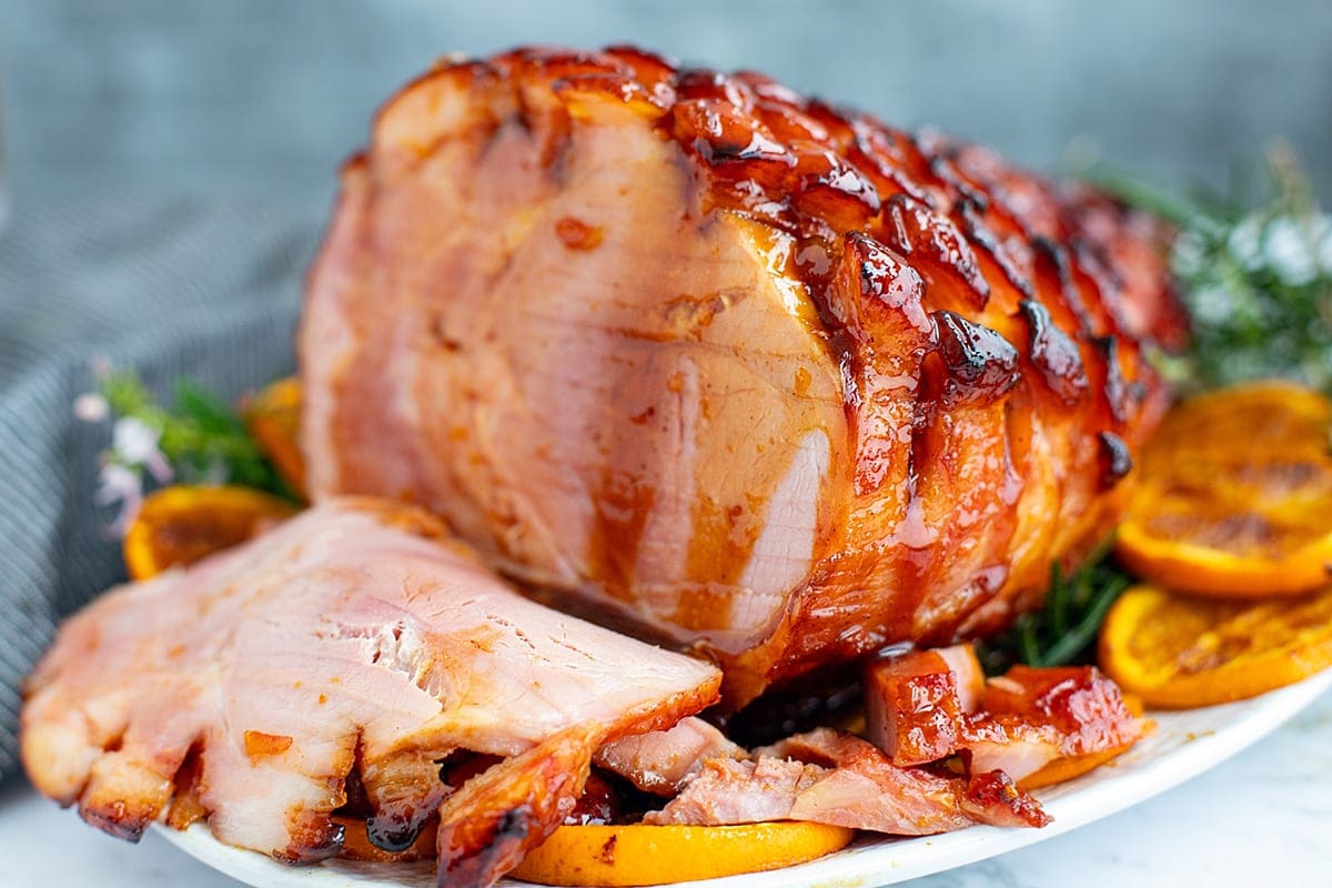 Orange Bourbon Glazed Ham - Recipe photo by IrenaMacri
