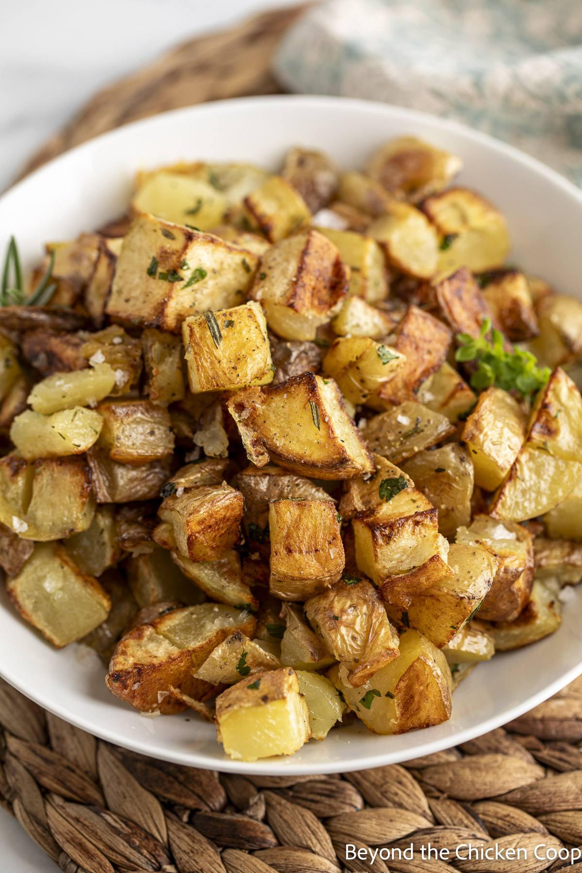 Roasted Yukon Potatoes - Recipe photo by BeyondtheCoop