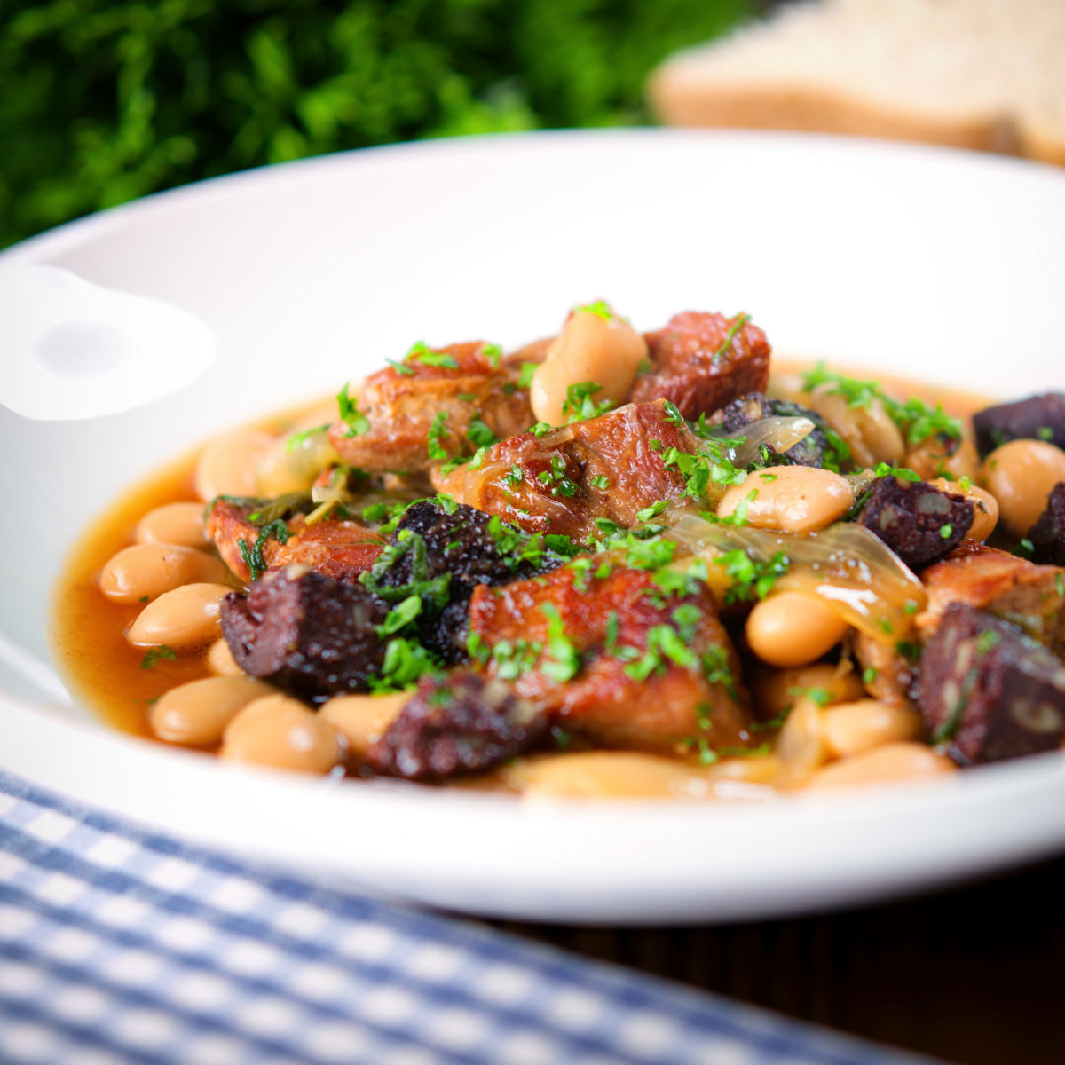 Pork and Bean Stew with Apple Sauce - Recipe photo by Brian Jones