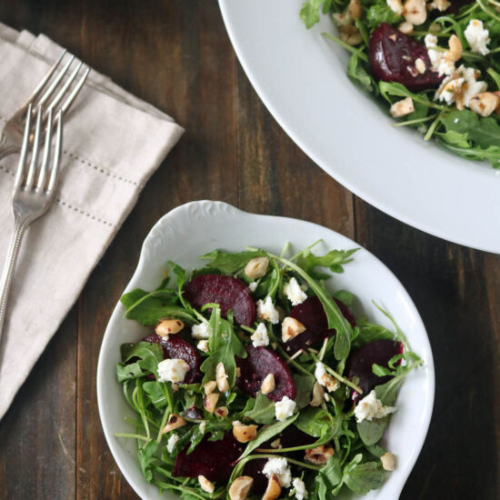 Roasted Beets and Arugula Salad - Recipe photo by thegalleygourmet