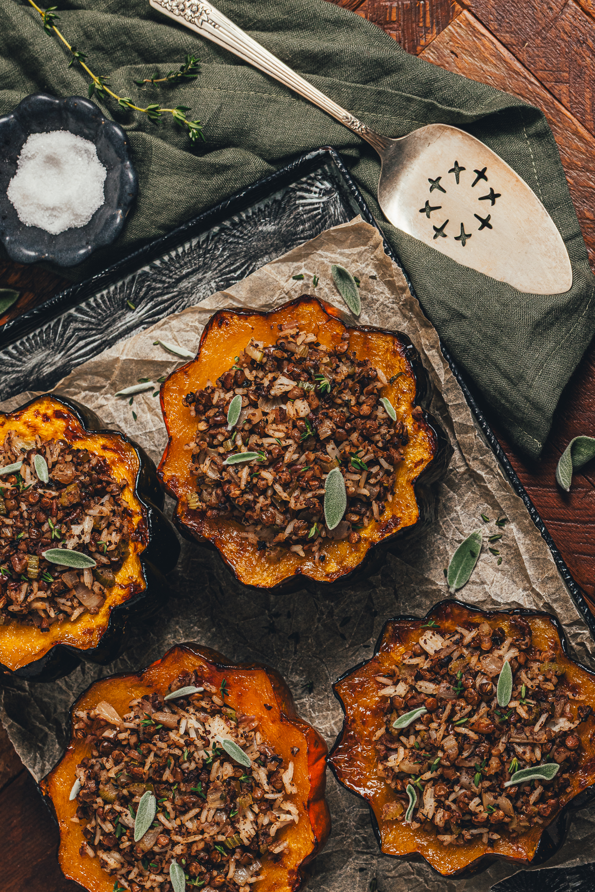 Stuffed Acorn Squash - Recipe photo by sweetmiscellany