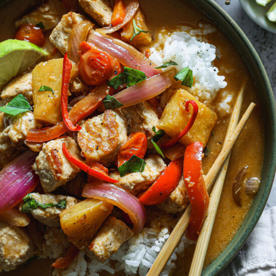 Thai Red Curry Pork Craving - Recipe photo by SavoryKitchin