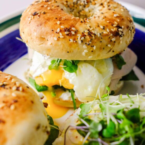 Best Healthy Bagel Sandwich - Recipe photo by Fresh Cup of Joy