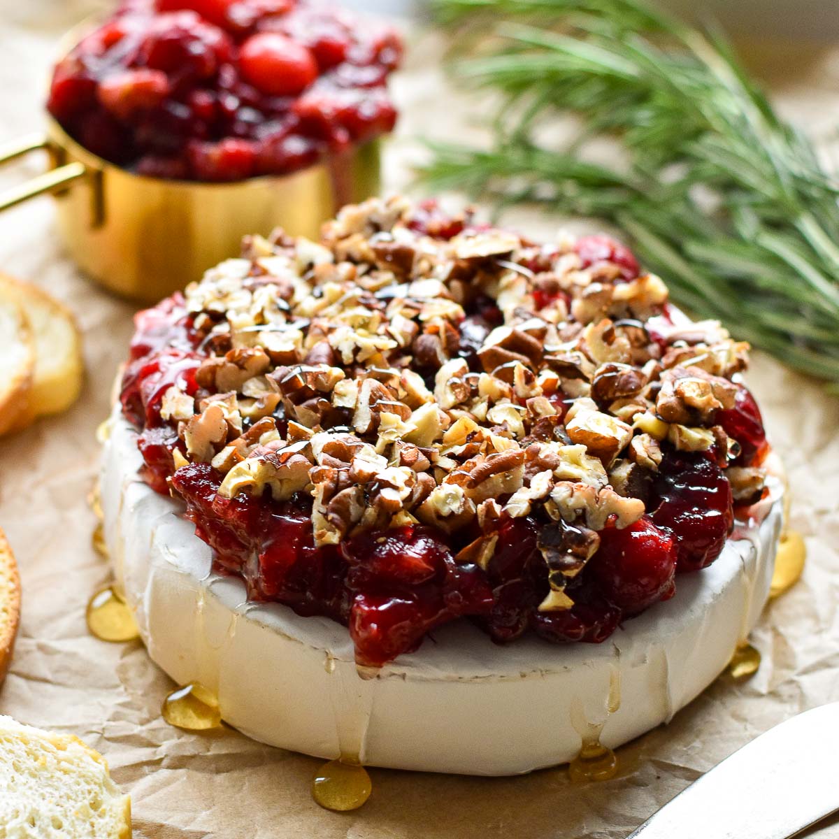 Baked Brie with Cranberry - Recipe photo by goodnomshoney