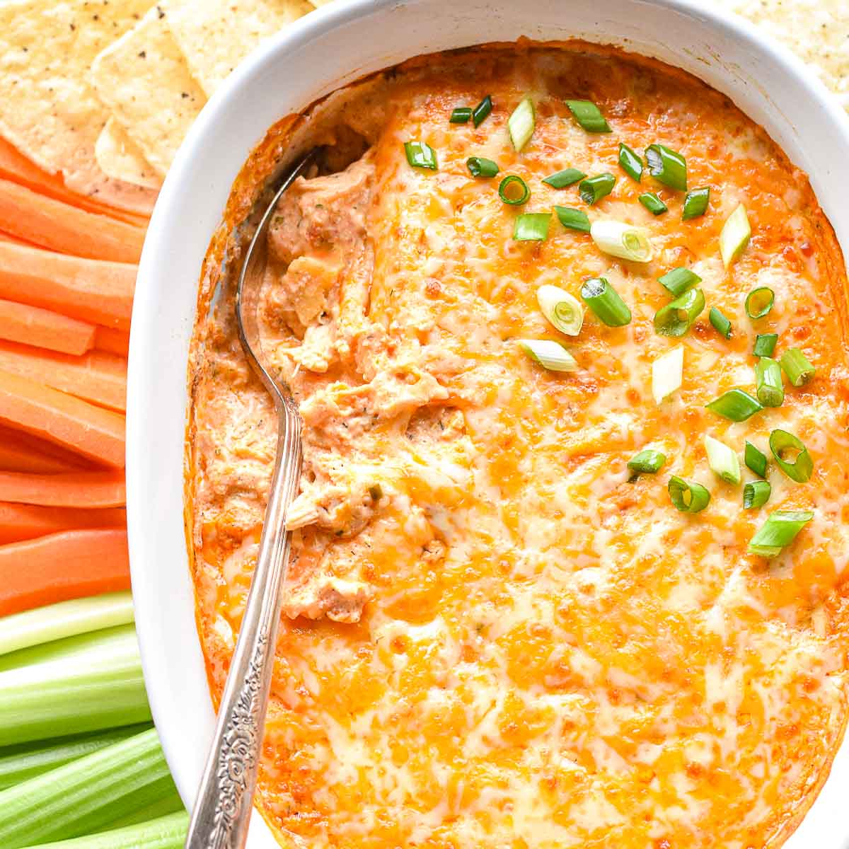 High Protein Buffalo Chicken Dip - Recipe photo by goodnomshoney