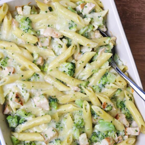 Chicken and Broccoli Pasta Bake - Recipe photo by thecandidcooks