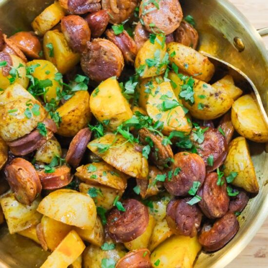 Patatas Bravas con Chorizo - Recipe photo by Pane-Bistecca