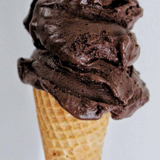 Dark Chocolate Italian Gelato - Recipe photo by homebodyeats