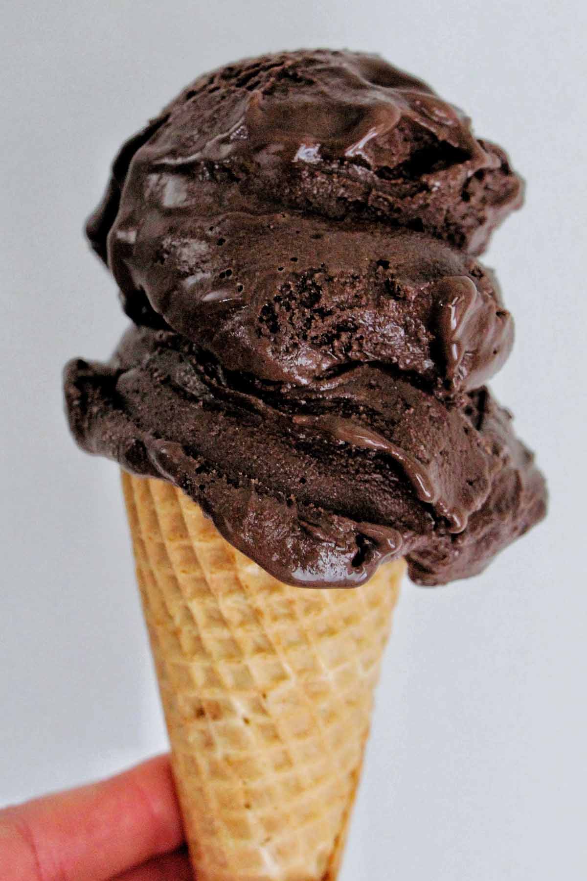 Dark Chocolate Italian Gelato - Recipe photo by homebodyeats