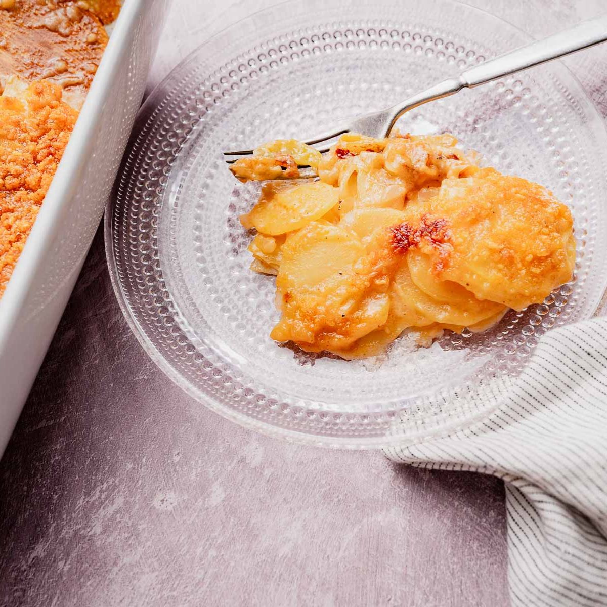Cheesy Potato Casserole - Recipe photo by moon and spoon and yum.