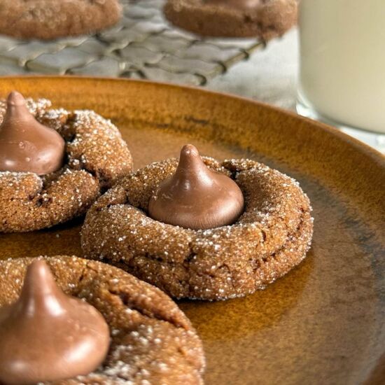 Gingerbread Kiss Cookies - Recipe photo by Hip Hip Gourmet