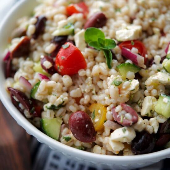 Mediterranean Barley Salad - Recipe photo by Carries Experimental Kitchen