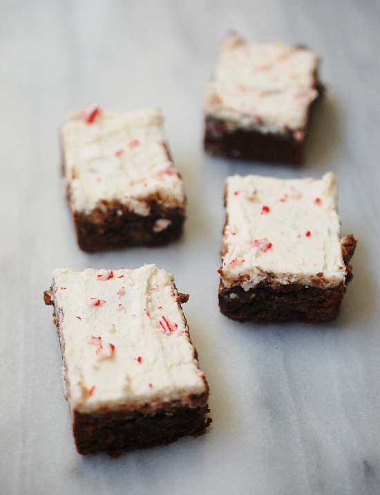 Peppermint Bark Brownies - Recipe photo by evabakes