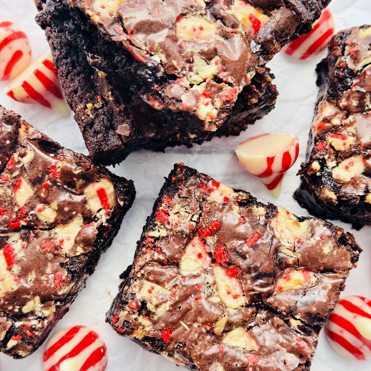 Peppermint Brownies - Recipe photo by Foodtastic Mom
