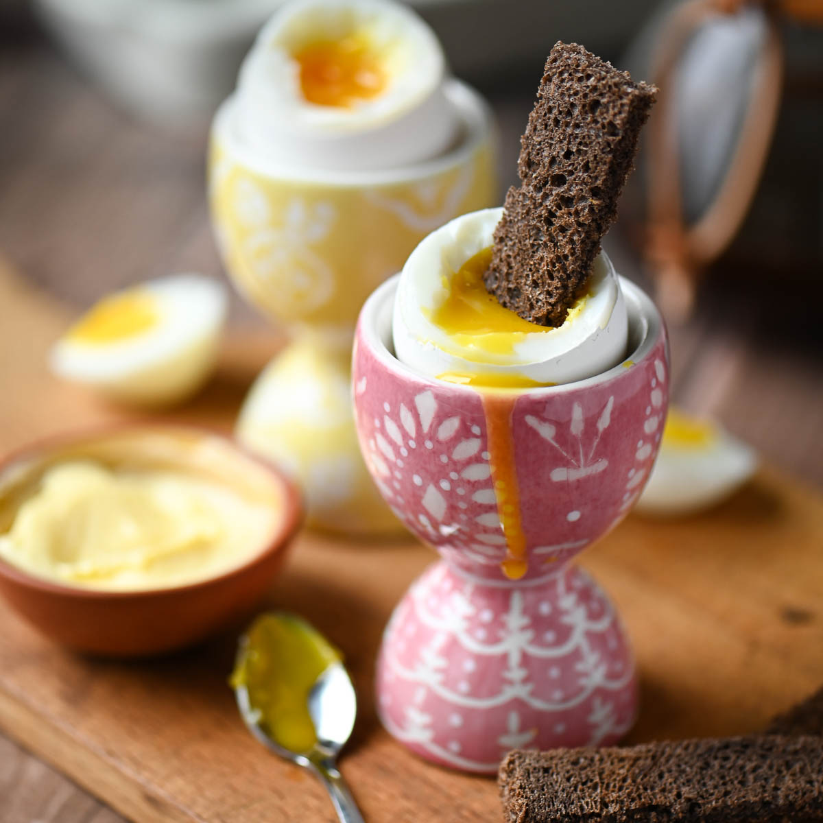 Foolproof Soft-Boiled Eggs with Rye - Recipe photo by brunchandbatter