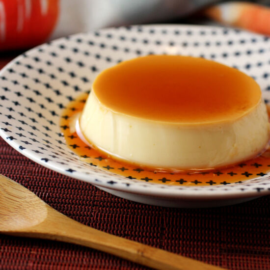 Soy Sauce Pudding with Caramel - Recipe photo by Food Gal