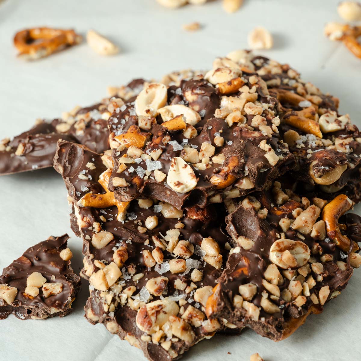 Sweet and Salty Chocolate Bark - Recipe photo by mandiofthemountains