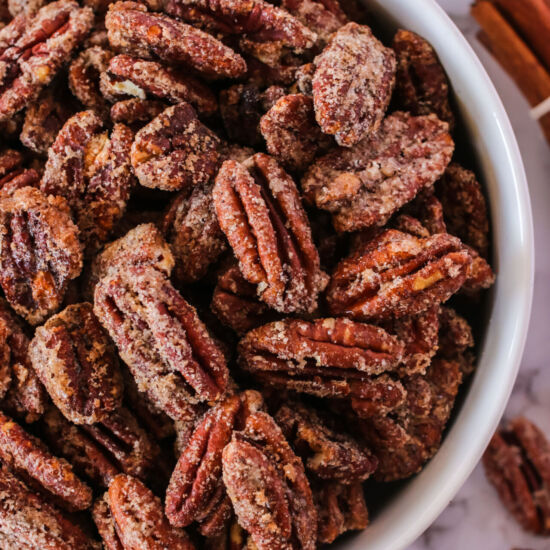Crunchy Cinnamon Pecans - Recipe photo by numstheword