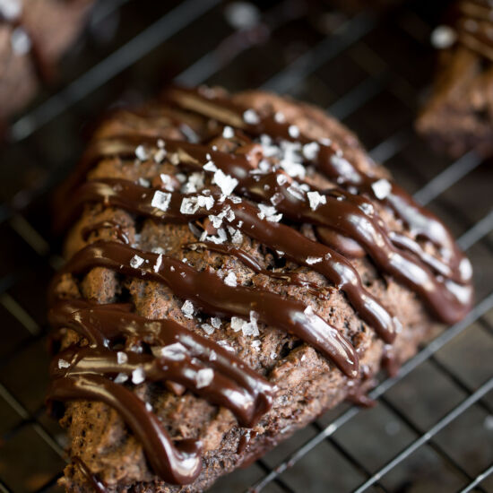 Triple Chocolate Scones - Recipe photo by peasandcrayons