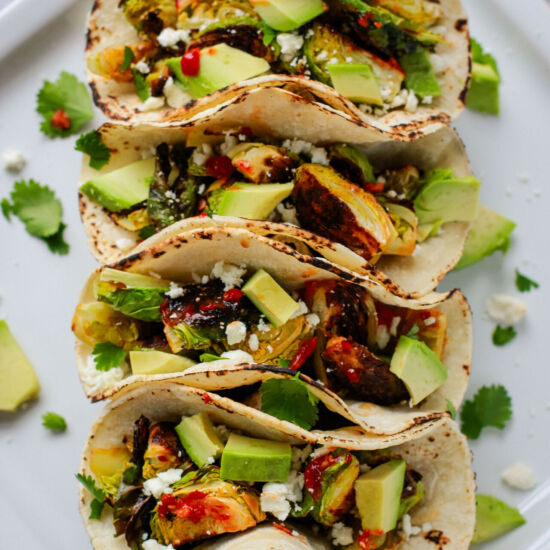 Spicy Brussels Sprout Tacos - Recipe photo by iheartvegetables