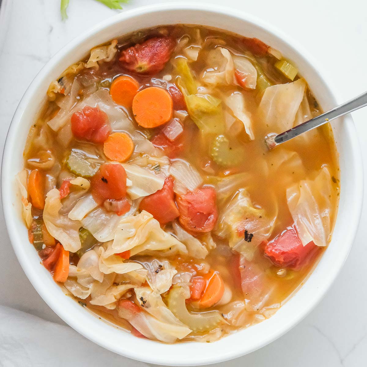Easy Cabbage Soup - Recipe photo by ToSimplyInspire