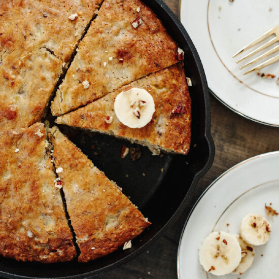 Cast Iron Skillet Banana Bread - Recipe photo by The Cookin Chicks