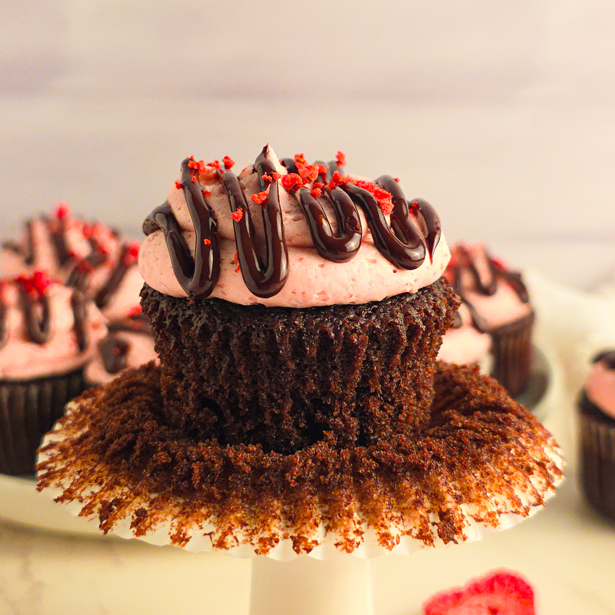 Chocolate Strawberry Cupcakes - Recipe photo by simply scratch made