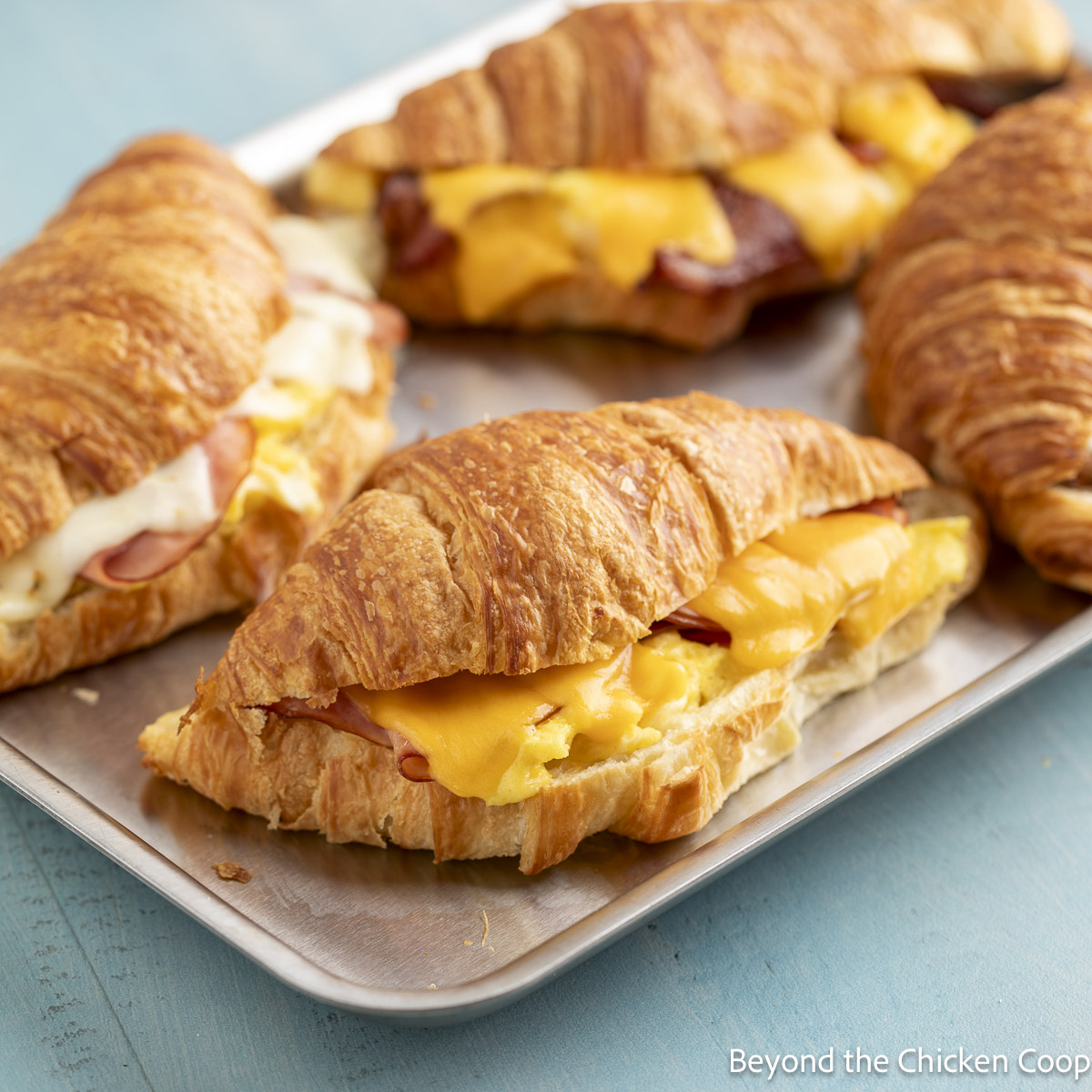 Croissant Breakfast Sandwich - Recipe photo by BeyondtheCoop