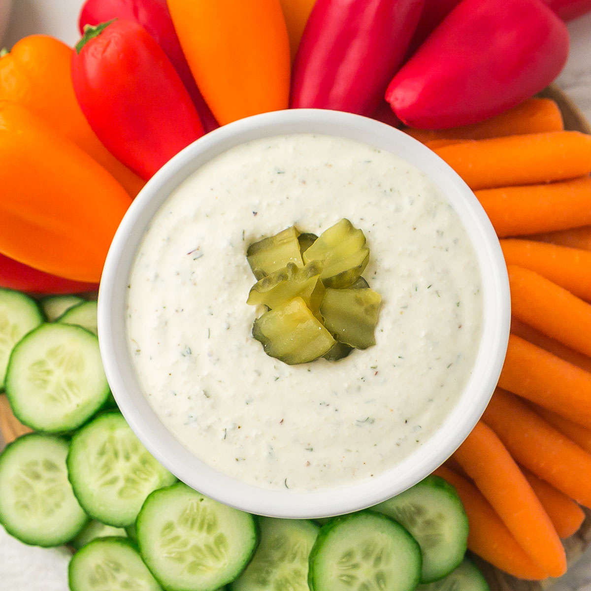 Dill Pickle Dip with Cottage Cheese - Recipe photo by KyleeCooks
