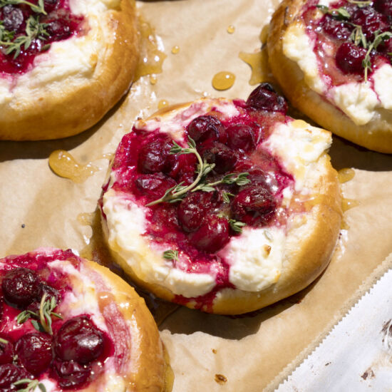 Sour Cherry and Sheep Cheese Danish - Recipe photo by coolfooddude