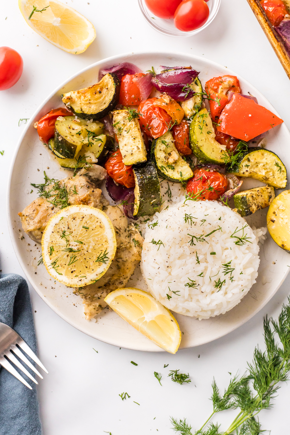 Sheet Pan Greek Chicken and Veggies - Recipe photo by mealstreetkitchen