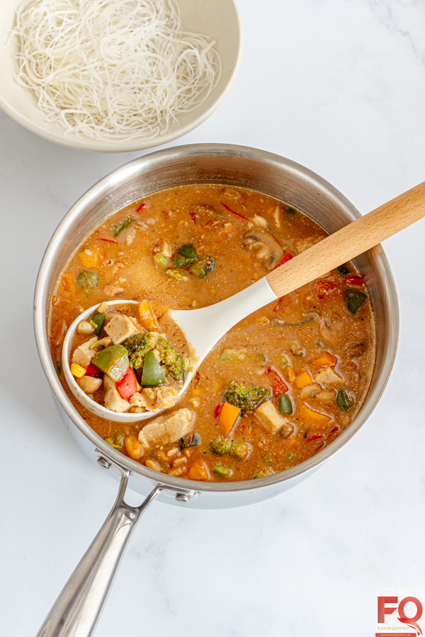 High Protein Vegan Tofu Noodle Soup - Recipe photo by Priyanka DK