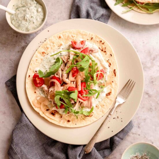 Chicken Rotis with Herb Yoghurt - Recipe photo by vanillafrost4