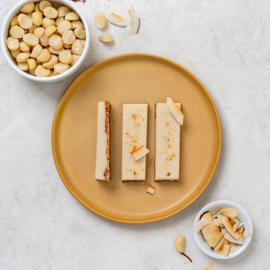 Lemon Macadamia Slice - Recipe photo by Love Macadamia