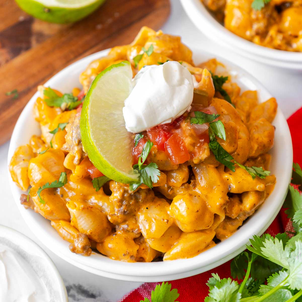 One Pot Taco Mac and Cheese - Recipe photo by bykelseysmith