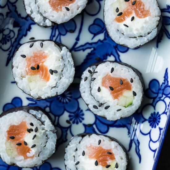 Homemade Philadelphia Rolls - Recipe photo by peasandcrayons