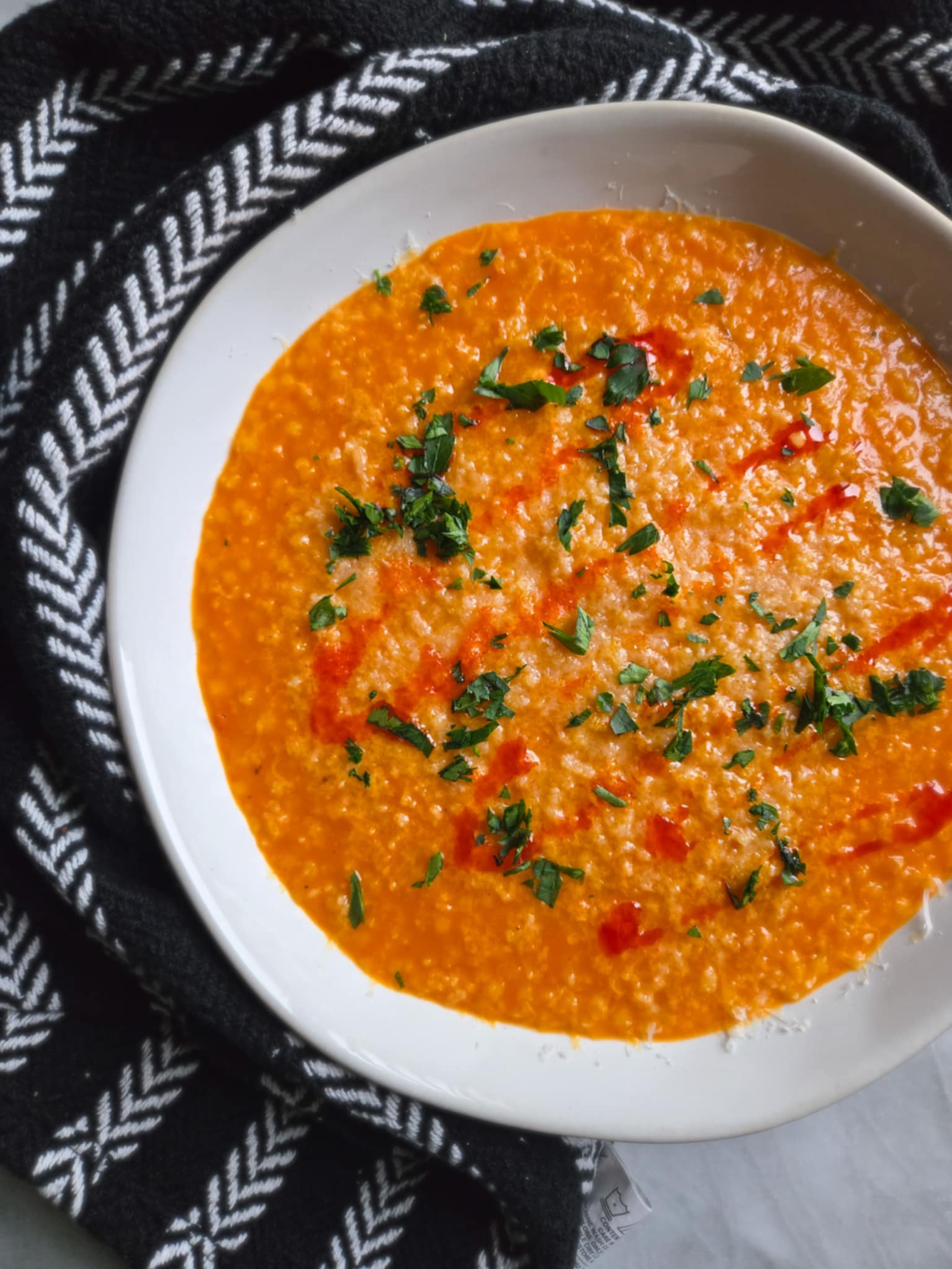 Red Pepper Pastina - Recipe photo by the_happy_veg