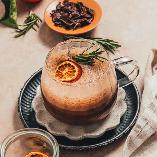 Rosemary Orange Hot Chocolate - Recipe photo by sweetmiscellany