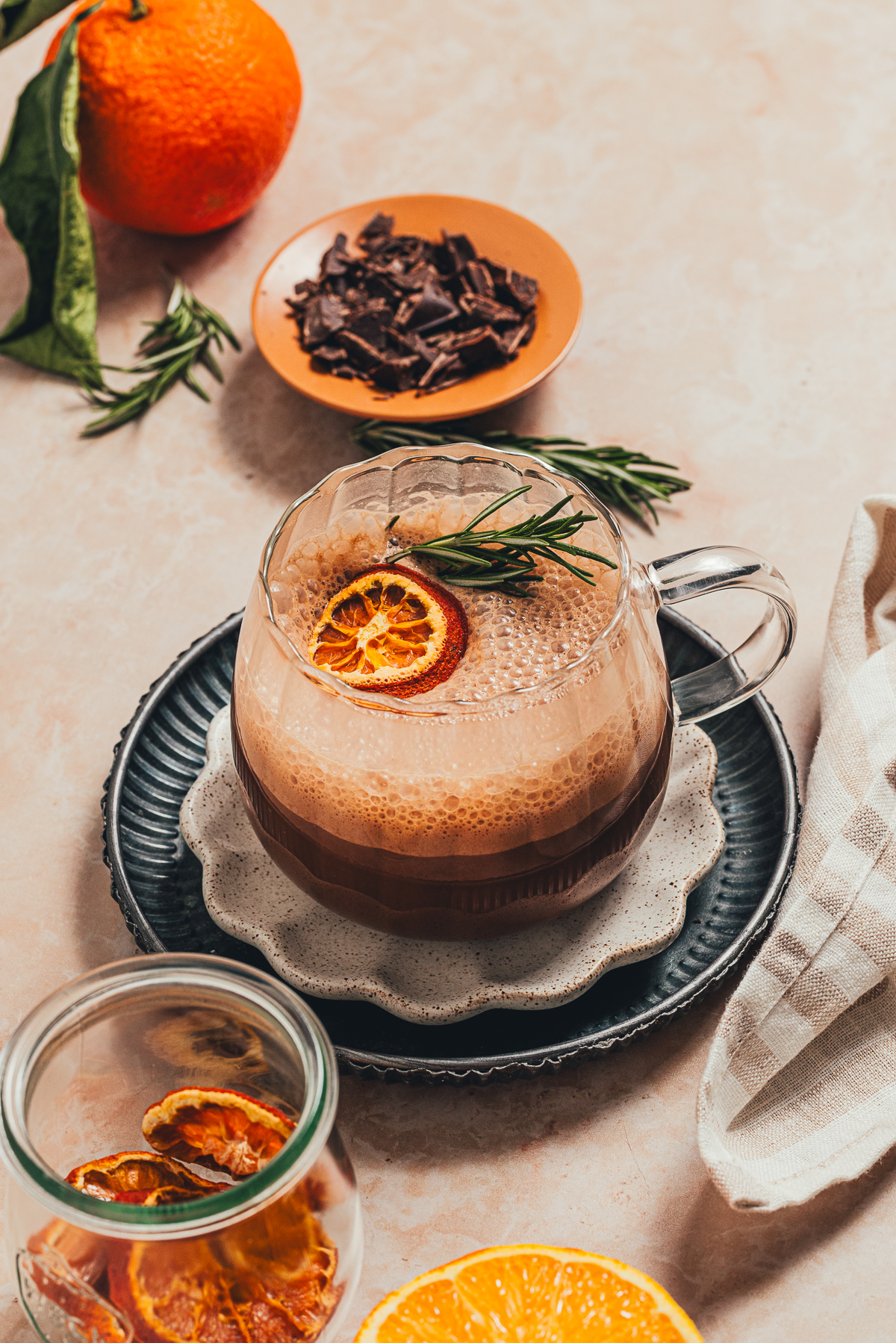 Rosemary Orange Hot Chocolate - Recipe photo by sweetmiscellany