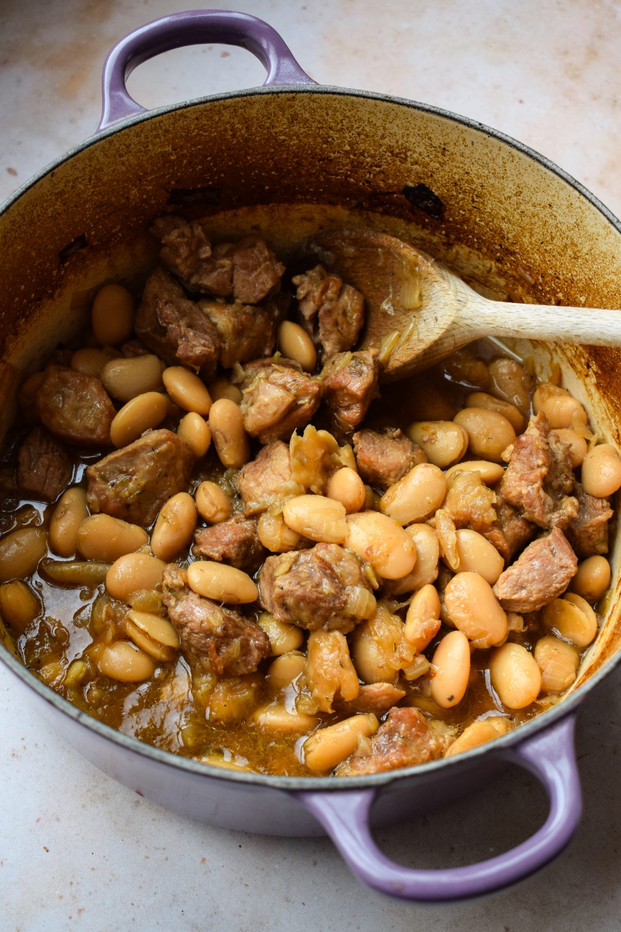 Slow Cooked Pork with Butter Beans - Recipe photo by missrachelphipps