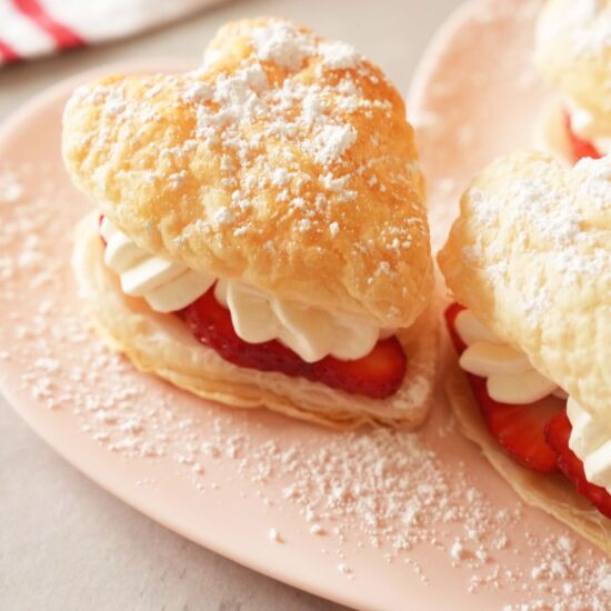 Strawberry Heart Cream Puffs - Recipe photo by Savvysavingcouple