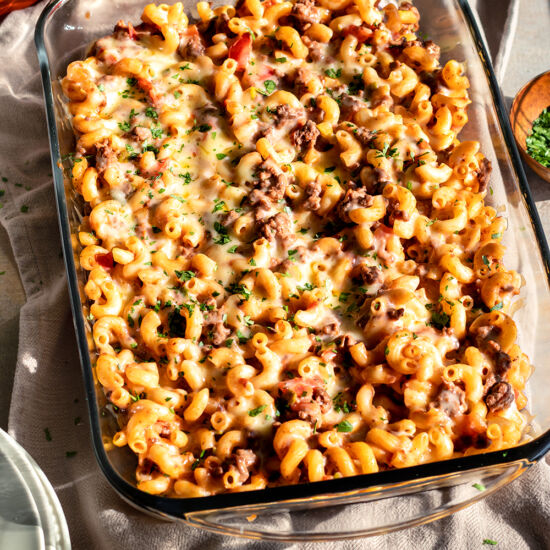 Tomato Beef Mac and Cheese - Recipe photo by URBANBAKES