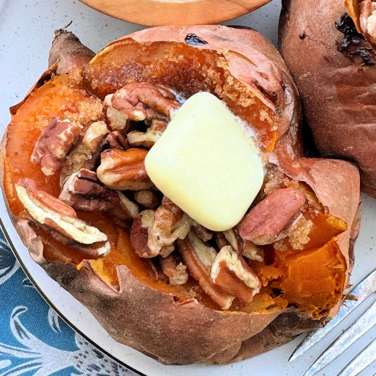 Air Fryer Roasted Sweet Potato - Recipe photo by Foodtastic Mom
