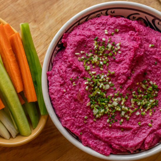 Beet Hummus - Recipe photo by Cooking Gorgeous