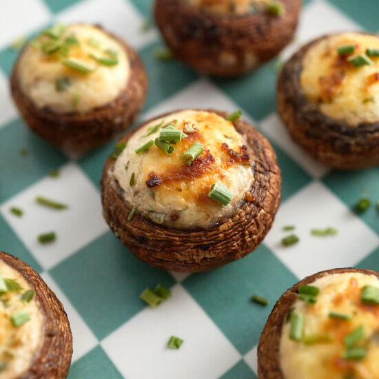 Boursin Stuffed Mushrooms - Recipe photo by jellojoy
