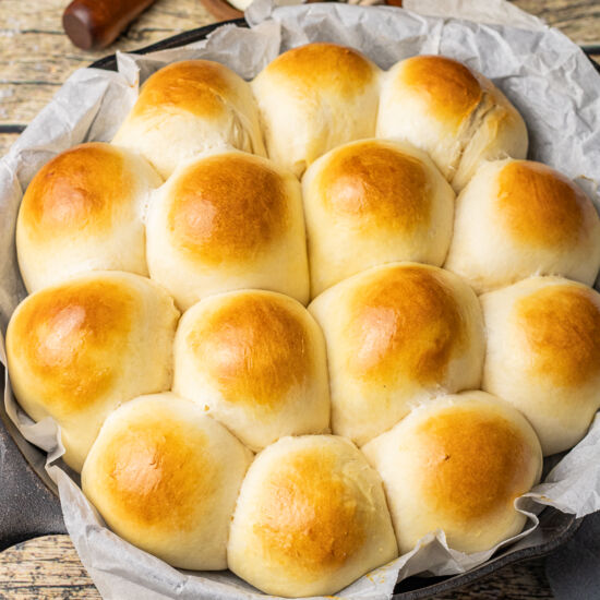Easy Dinner Rolls in Cast Iron - Recipe photo by feedingyourfam